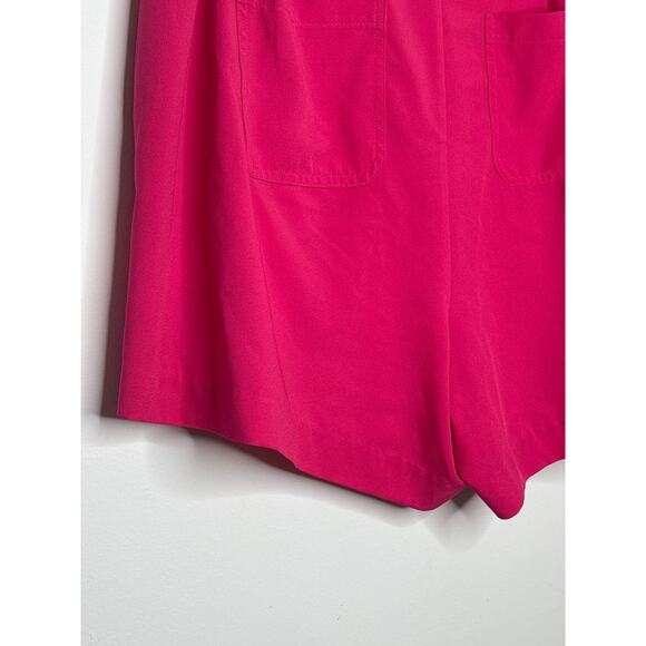 Torrid Pink Wide Leg Crepe Shorts Plus Size 20 Business Casual Barbiecore Dressy - Picture 12 of 12
